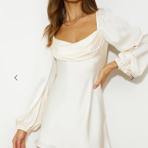 Hello Molly Lava Lamp Satin Dress Champagne